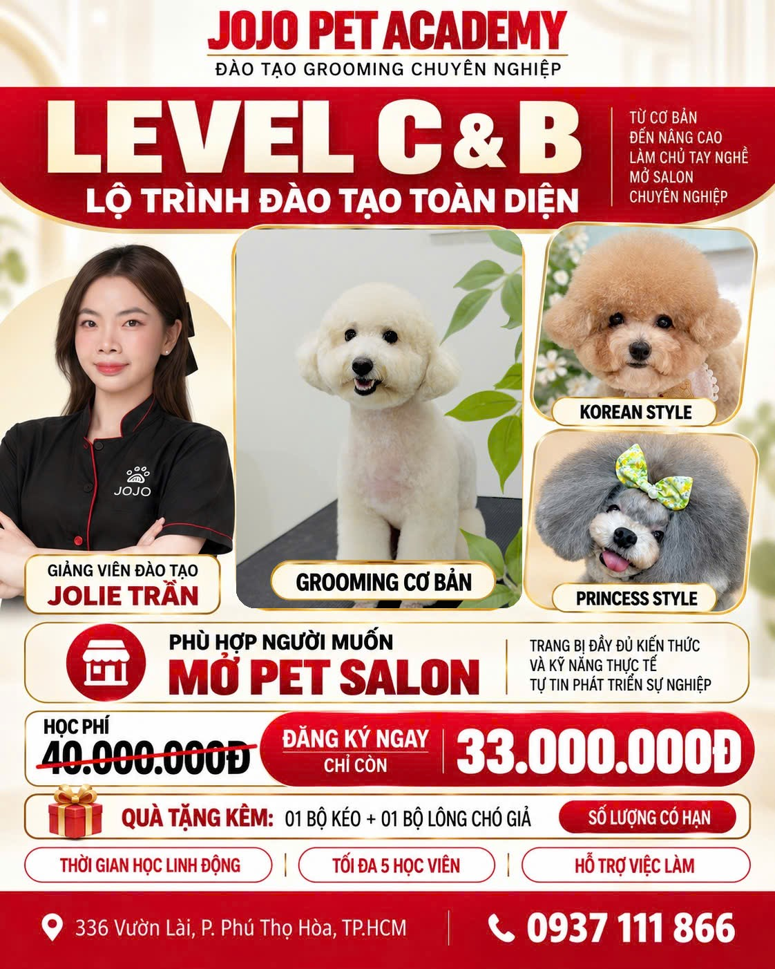 Khoá học grooming Level C & B